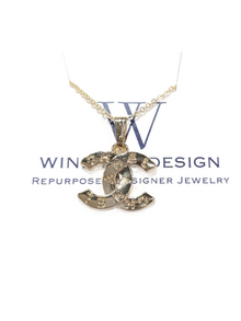  Winifred Design Dainty 14K Gold Filled Engraved Chanel Necklace