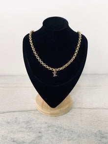  Winifred Design Gold Rolo Chain with Small Louis Vuitton Charm