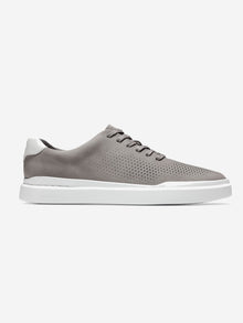  Cole Haan GrandPro Rally Laser Cut Sneaker in Ironstone-Optic White