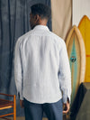 Faherty Brand Linen Laguna Shirt in Summer Classic Stripe