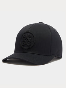  G/FORE Circle G's Stretch Twill Snapback Hat in Onyx