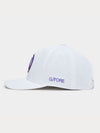 G/FORE Gradient Circle G's Stretch Twill Snapback Hat in Snow