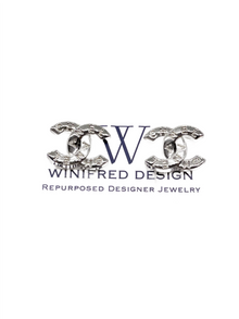  Chanel 18mm Silver Stud Earrings from Winifred Design