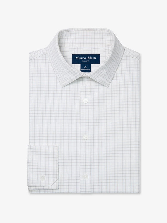 Leeward Dress Shirt in Espresso Joel Plaid