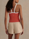 Varley Theon Scoop Neck Tank in Baked Apple