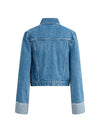 Hudson Jeans Cuffed Cropped Denim Jacket in Universal