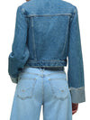 Hudson Jeans Cuffed Cropped Denim Jacket in Universal