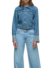 Hudson Jeans Cuffed Cropped Denim Jacket in Universal