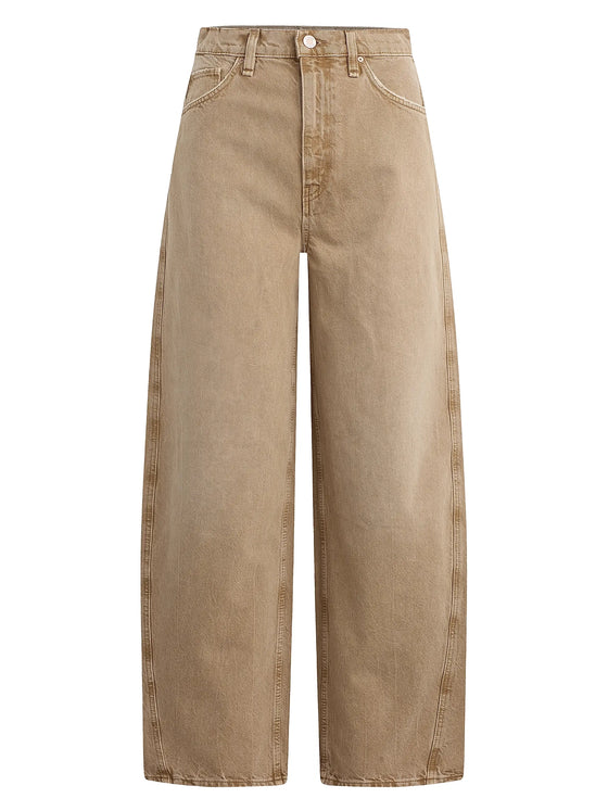 Hudson Jeans Bailey Relaxed Barrel Jeans in Burnt Khaki
