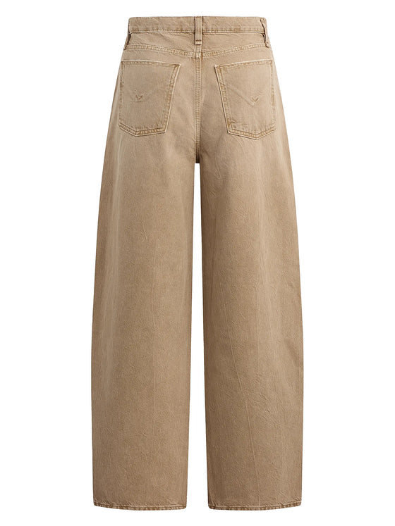 Hudson Jeans Bailey Relaxed Barrel Jeans in Burnt Khaki