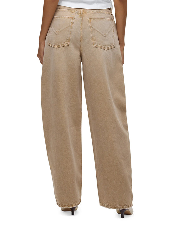 Hudson Jeans Bailey Relaxed Barrel Jeans in Burnt Khaki