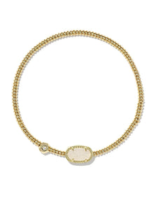  Grayson Stretch Bracelet in Gold Iridescent Drusy Kendra Scott