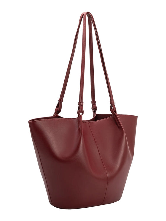 Melie Bianco Lydia Cranberry Recycled Vegan Shoulder Bag