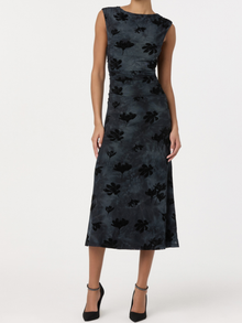  ASTR the Label Tionne Dress in Teal Black