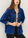 Be Cool's Knit Denim Crop Shacket