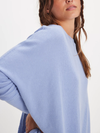 Free People's Latte Blues Thermal Solid in Autumn Sky
