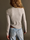 So Soft Seamless Modal Long Sleeve in Heather Grey