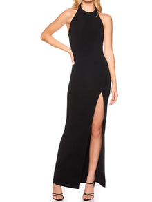  Susana Monaco Matte Jersey Halter Dress in Black