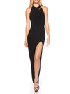 Susana Monaco Matte Jersey Halter Dress in Black