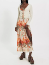 Daisy Fields Maxi in Brown Combo