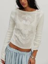Delilah Long Sleeve in Clean Ivory