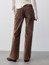 We The Free Tennessee Low-Rise Flocked Boyfriend Jeans in Lumber