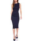 Susana Monaco crew loose gathered dress navy