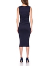 Susana Monaco crew loose gathered dress in navy 