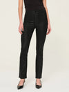 DL1961 Halle Straight High Rise Instasculpt 29" Jeans in Black Coated