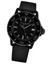 Stuhrling Explorer 4041 Quartz 40mm Diver - Black Case and Strap
