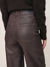 DL1961 Hepburn Wide Leg in Walnut Coated
