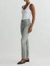 DL1961 Halle Straight High Rise Instasculpt 29" Jeans in Lt Smoke