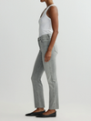 DL1961 Halle Straight High Rise Instasculpt 29" Jeans in Lt Smoke