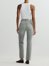 DL1961 Halle Straight High Rise Instasculpt 29" Jeans in Lt Smoke