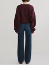 DL1961's Karmine Refined Wide Leg High Rise 32" Jeans in Newport Softwear