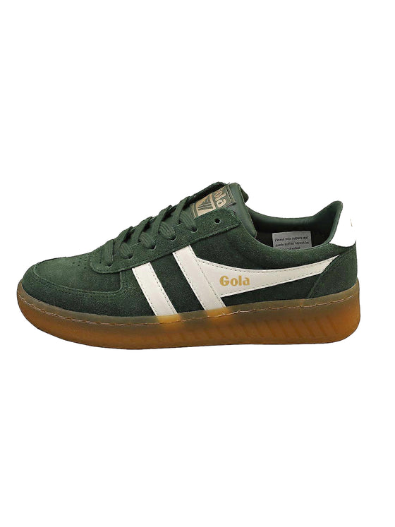 Gola Grandslam Women's Trident Sneakers Evergreen/White/Gum