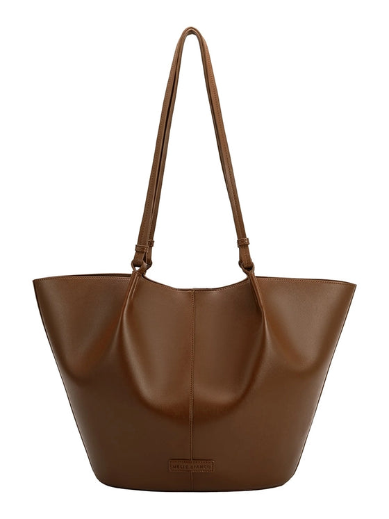 Melie Bianco Lydia Saddle Recycled Vegan Shoulder Bag