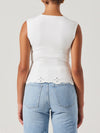 ASTR the Label Ellamay Sweater Top in White