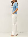 Modal Classic Ribbed Crewneck Short Sleeve Top