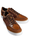 Martin Dingman Carson Sneaker in Pecan alligator