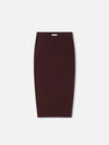 Matte Jersey Midi Pencil Skirt in Bark003