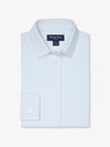 Leeward Formal Dress Shirt in Cloud Blue Johnny Grid
