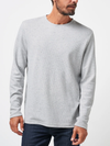 Cloud Waffle Crew in Light Heather Grey