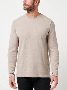  Travis Mathew Cloud Waffle Crew in Oxford Tan