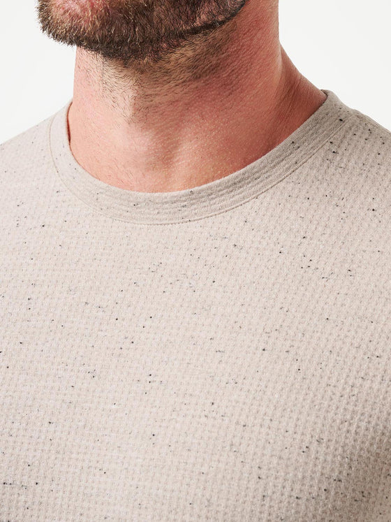 Travis Mathew Cloud Waffle Crew in Oxford Tan