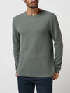 Travis Mathew Cloud Waffle Crew in Dark Olive
