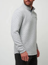 Travis Mathew Transatlantic Quarter Zip in Light Grey Heather
