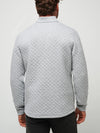 Travis Mathew Transatlantic Quarter Zip in Light Grey Heather