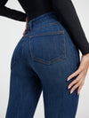 Good American Good Legs Flare Jeans in Blue004