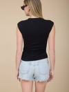 The Workshop Studio's Reversible Funnel Neck Scrunch Knit Top